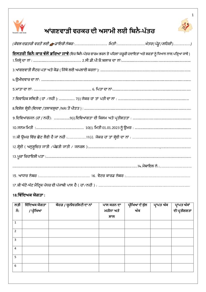 application-form-for-punjab-anganwadi-workers-recruitment-2023-1