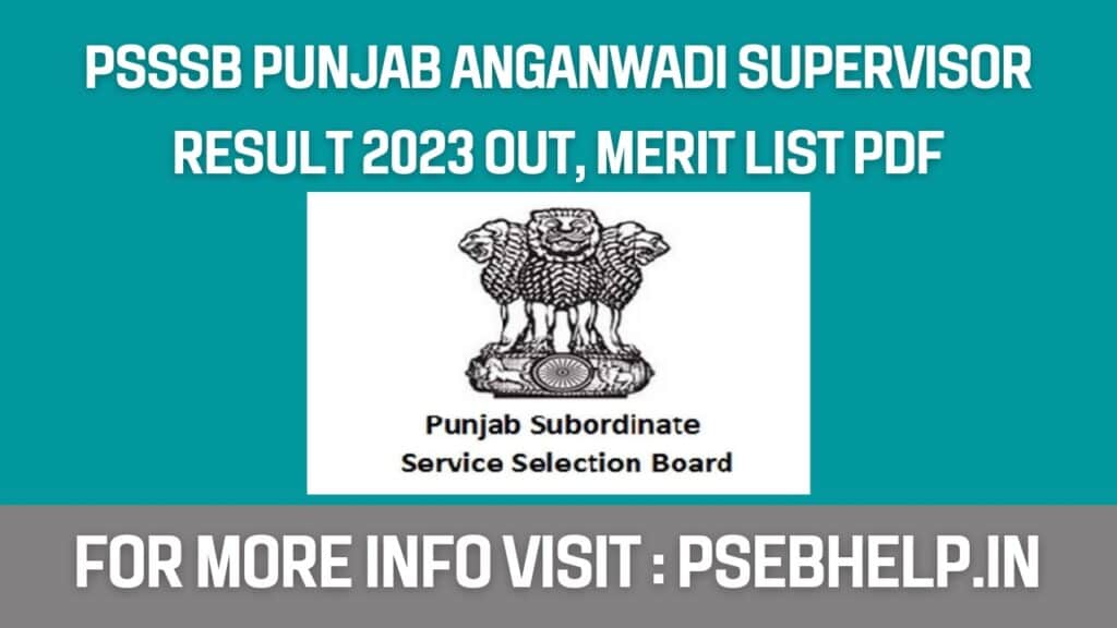 psssb-punjab-anganwadi-supervisor-result-2023-out