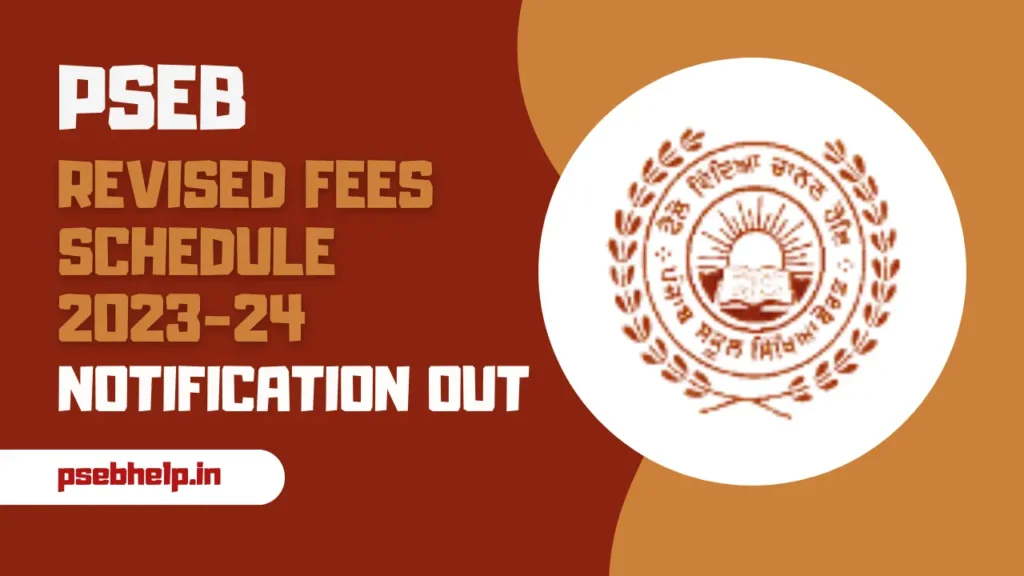 pseb-revised-fees-schedule-2023-24_notification